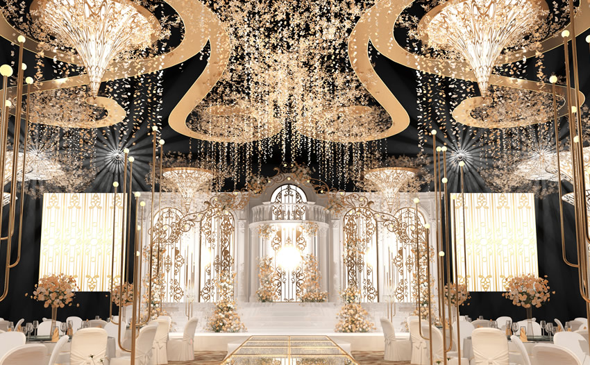 靖江花木兰喜事汇金色大厅效果展示